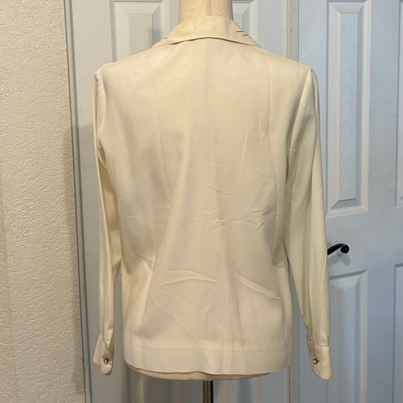 Malbe Original Musical Theme Blouse Rhinestone Buttons Vintage Size 12 - Picture 11 of 14